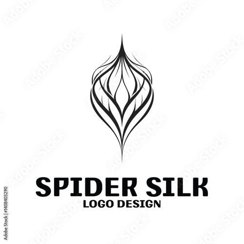 Spider Silk Vector Logo Design