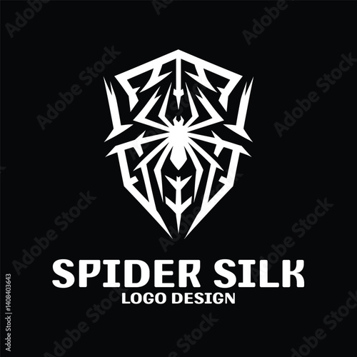 Spider Silk Vector Logo Design