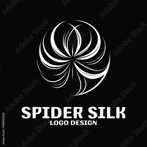 Spider Silk Vector Logo Design