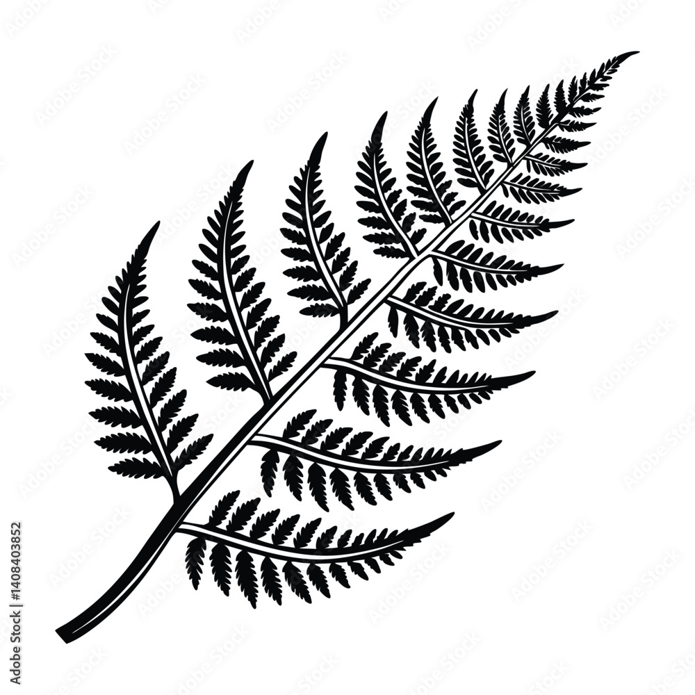 Naklejka premium Floral & Plant Silhouette Vector illustration