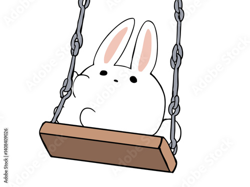 うさぎ ぶらぶらブランコ