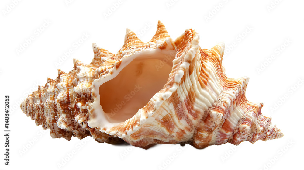 Conch Shell for Spiritual Practices - Isolated on White Background Conch Shell for Spiritual Practices - Isolated on White Background
