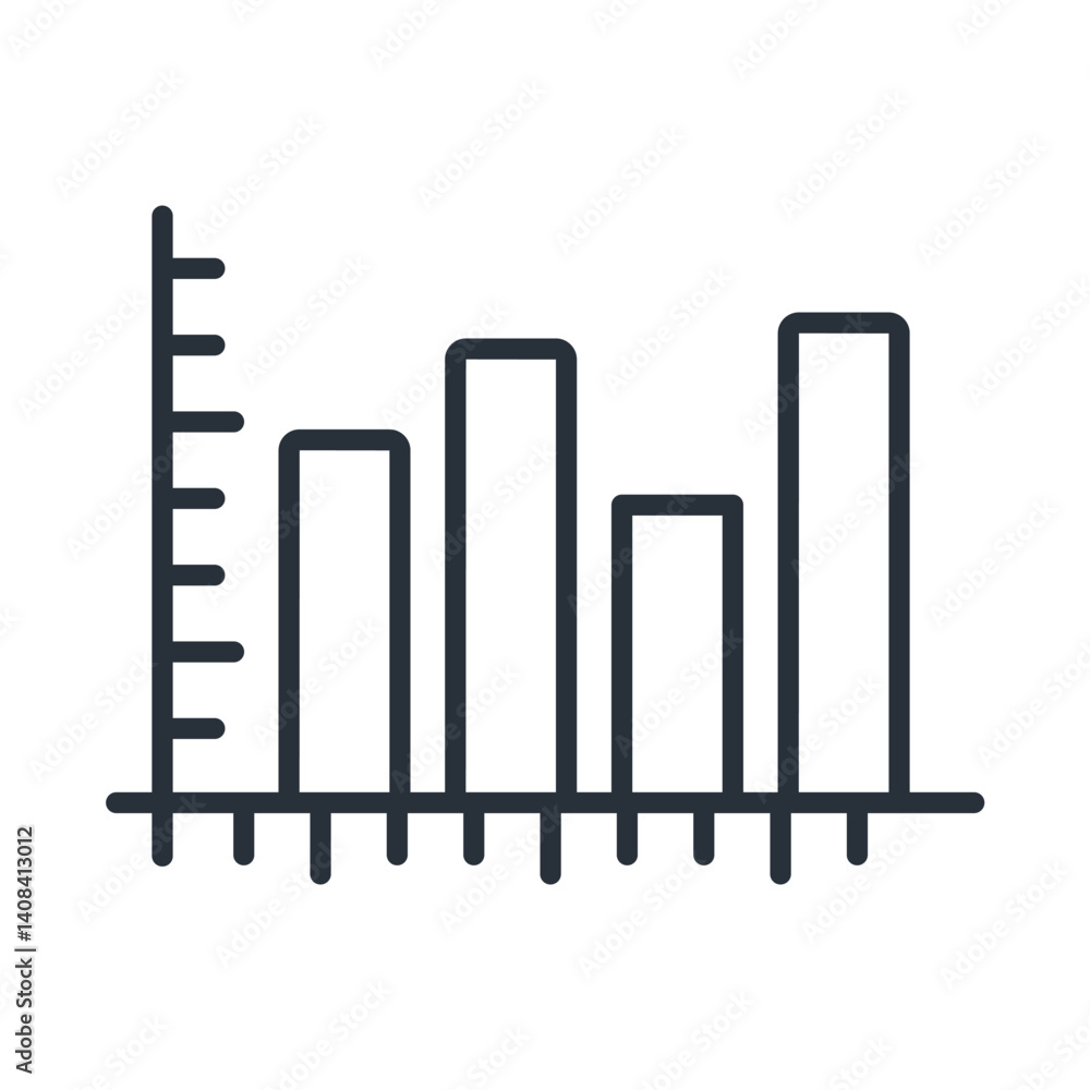chart bar icons isolated on White Background. Flat style design chart bar icons isolated on White Background. Flat style design