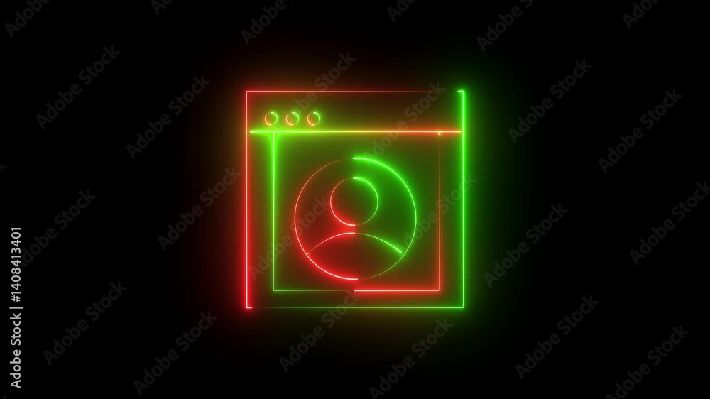 Neon Glowing Empty Box Icon black background Video footage of Blue glowing Conference neon icon. Looped Neon Glowing Empty Box Icon black background Video footage of Blue glowing Conference neon icon. Looped