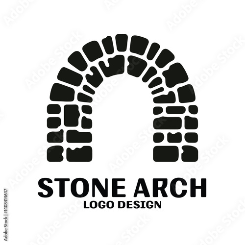 Stone Arch Vector Logo Design