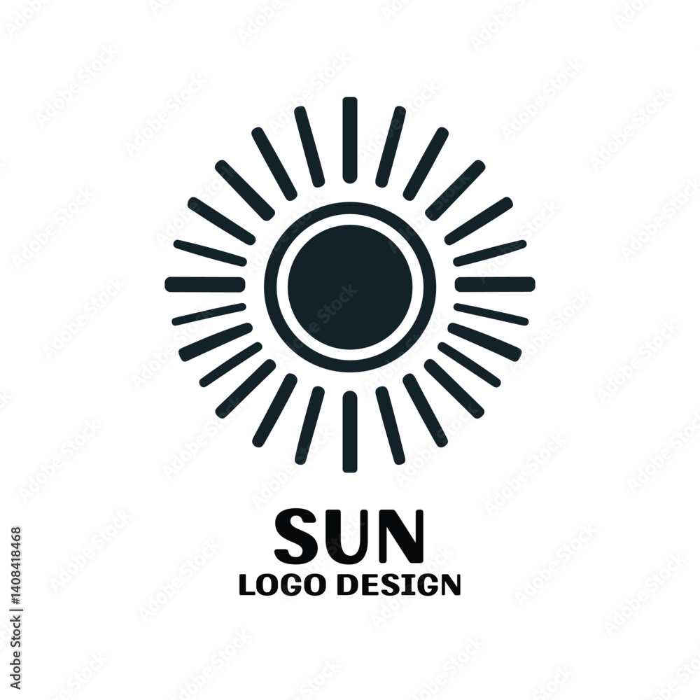 Fototapeta premium Sun Vector Logo Design