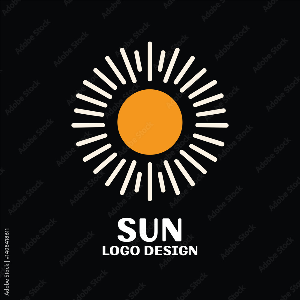 Fototapeta premium Sun Vector Logo Design