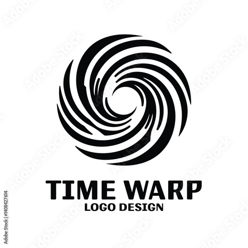 Time Wrap Vector Logo Design
