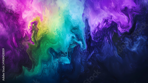 Northern lights aurora borealis. Aurora Strands. Illustration