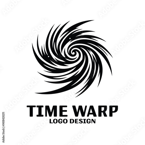 Time Wrap Vector Logo Design