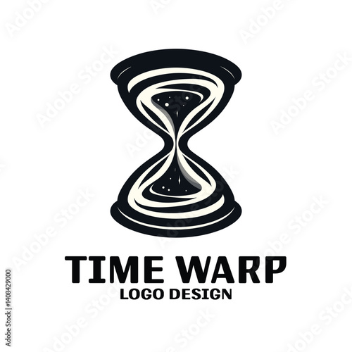 Time Wrap Vector Logo Design