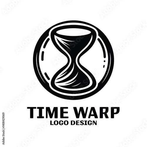 Time Wrap Vector Logo Design