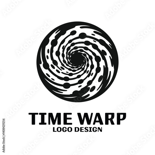 Time Wrap Vector Logo Design