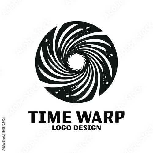 Time Wrap Vector Logo Design