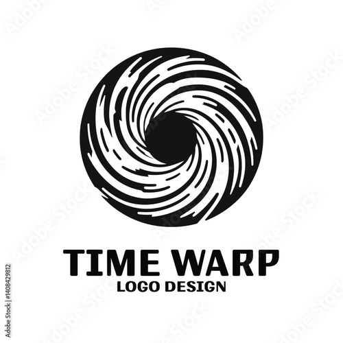 Time Wrap Vector Logo Design