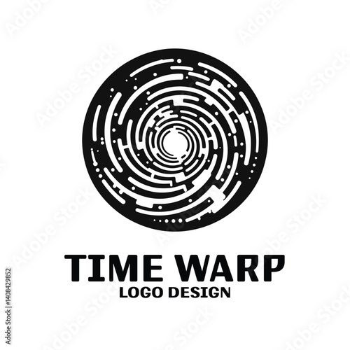 Time Wrap Vector Logo Design