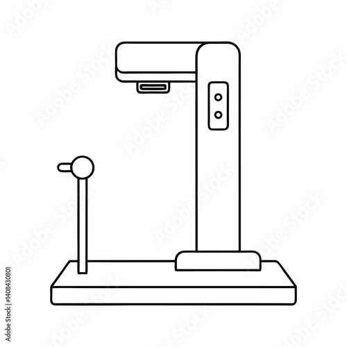docking station outline white background vector