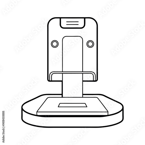 docking station white background silhouette