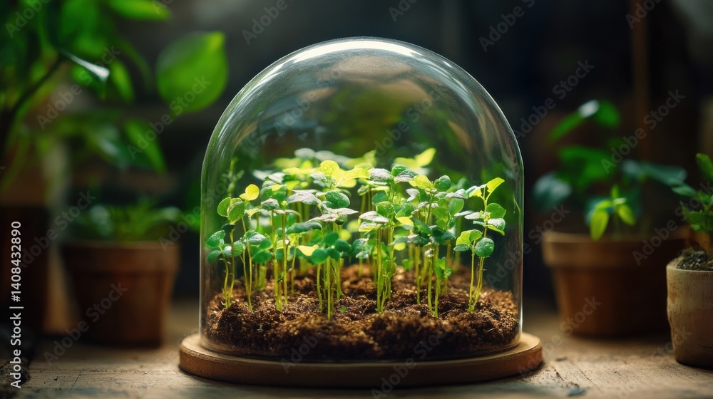 AI gardener robot in smart greenhouse