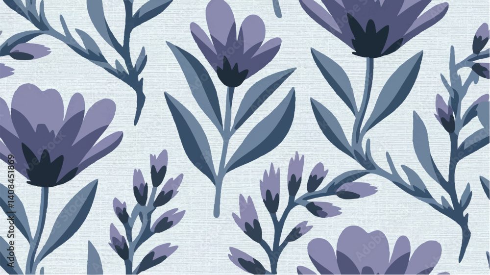 Seamless pattern with flowers illustration Seamless pattern with flowers illustration