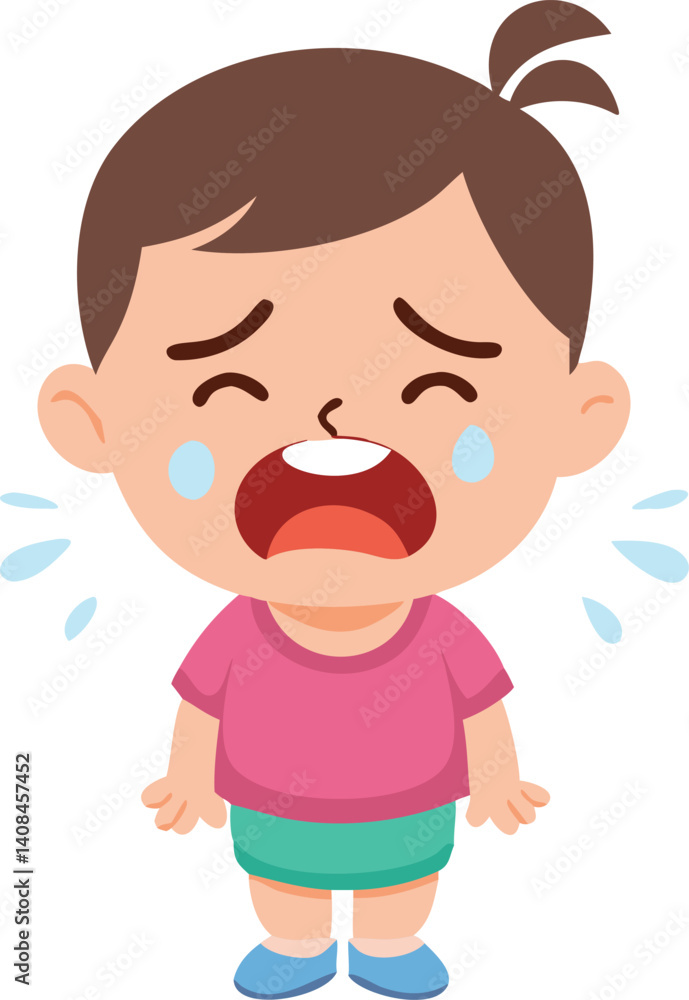 Obraz premium Crying Little Girl