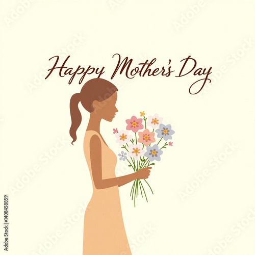 Happy Mother's Day with Flowers