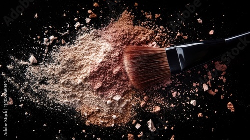 Dynamic Crushed Powders Brush Impact