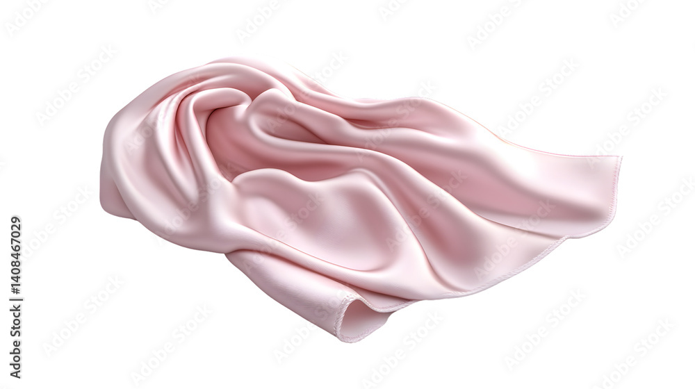 Elegant Pink Silk Fabric Draped in Soft Folds Ideal for Fashion Luxury and Textile Design Pr Elegant Pink Silk Fabric Draped in Soft Folds Ideal for Fashion Luxury and Textile Design Pr