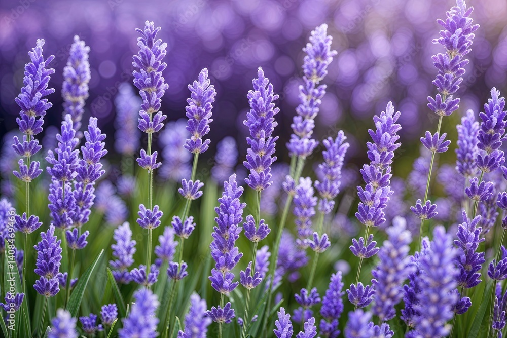 Naklejka premium Stunning Lavender Flower Backgrounds for Gorgeous Spring Designs