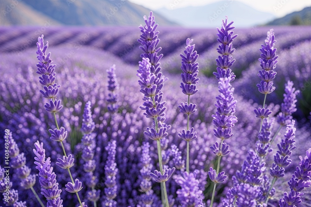 Fototapeta premium Tranquil Lavender Backgrounds for Serenity and Relaxation