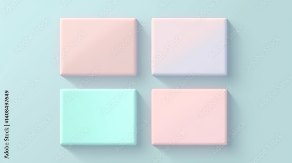 Pastel Rectangles on Light Blue Background Perfect for Creative Presentations Pastel Rectangles on Light Blue Background Perfect for Creative Presentations