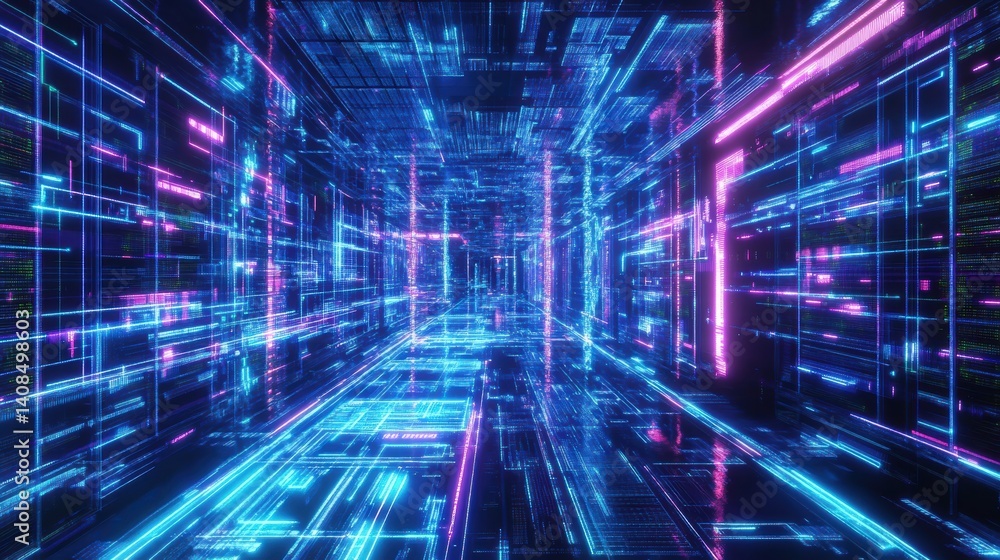 custom made wallpaper toronto digitalQuantum AI Processing Infinite Data StreamsJPEG