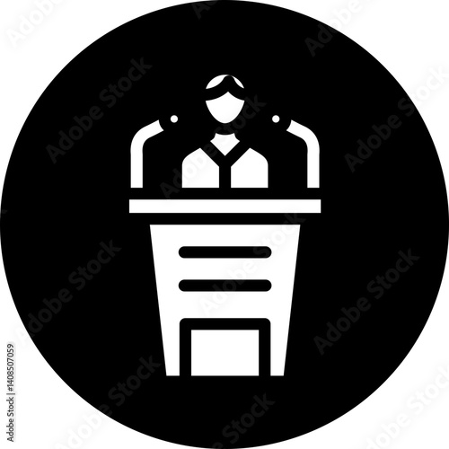 Speech vector icon style