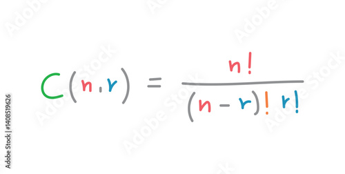 The Binomial Coefficients in Mathematics. n Choose r Formula.