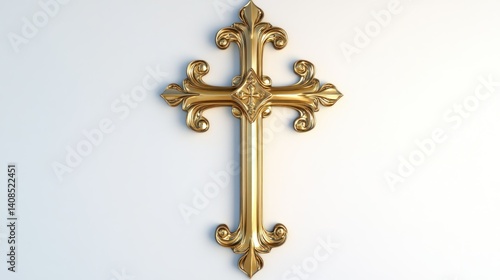 Wallpaper Mural a cross with a very beautiful white background Torontodigital.ca