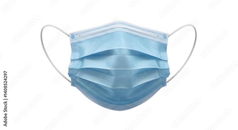 blue mask isolated on white blue mask isolated on white