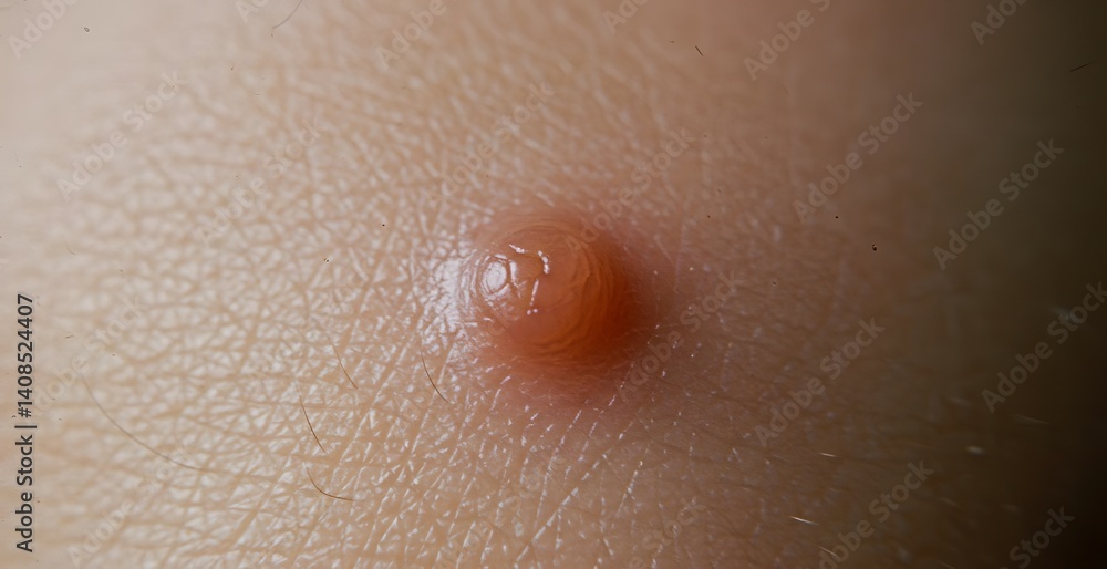 Fototapeta premium close up of a pimple