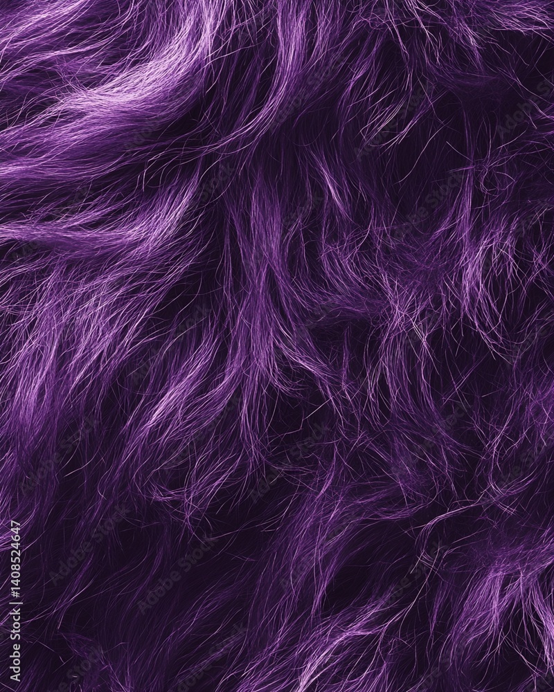 Naklejka premium Purple Hair or Fur Texture