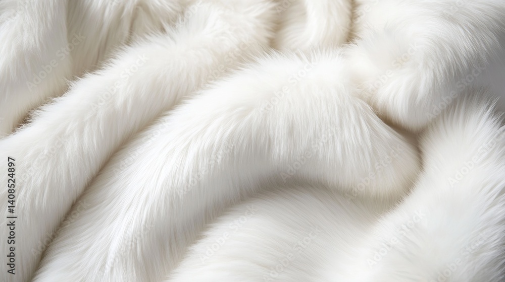 White Faux Fur Fabric Texture White Faux Fur Fabric Texture