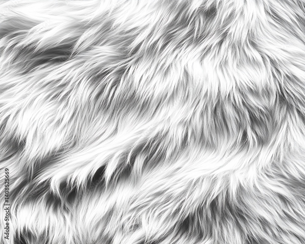 White Fur Texture Close-up White Fur Texture Close-up