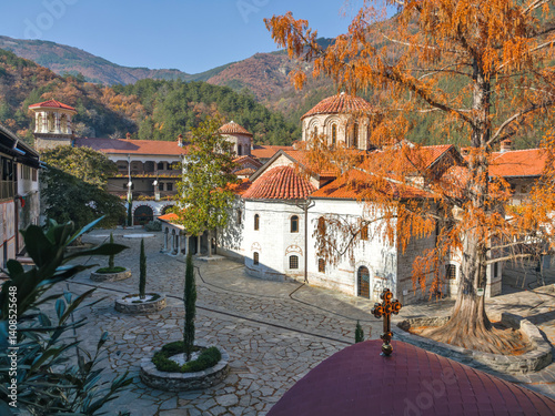 Obraz na płótnie Medieval Bachkovo Monastery, Bulgaria w salonie