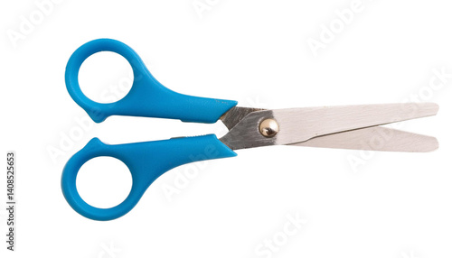 Blue scissors isolated clipping path isolated background.