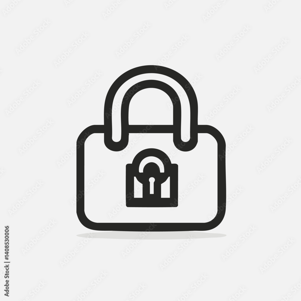 Encryption - Vector icon, isolated on white background - Encryption - Vector icon, isolated on white background -