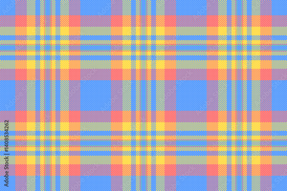 Vibrant pastel plaid pattern. Perfect for textile design, website backgrounds, or cheerful branding. This cheerful, seamless texture evokes feelings of joy and springtime. Vibrant pastel plaid pattern. Perfect for textile design, website backgrounds, or cheerful branding. This cheerful, seamless texture evokes feelings of joy and springtime.