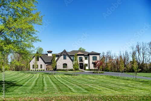 Canvastavla Big House suburb Single Family