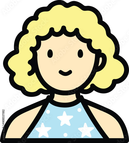 Icon single vector art people black line and color man woman pastel