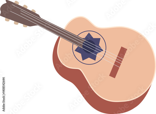 Guitar traditional mexican musical instrument