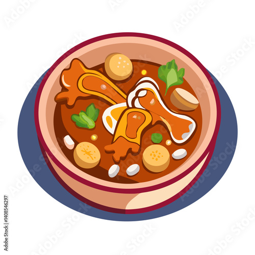 Tom Yum Soup, Thai cuisine served in a bowl