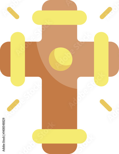protestantism illustration on a white background     