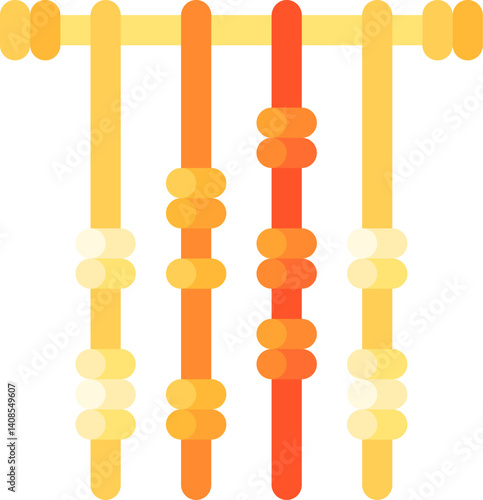 quipu illustration on a white background    